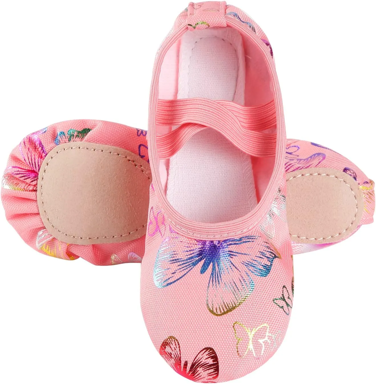 Ballet Shoes for Girls, Split Sole Toddler Ballet Shoes Satin Ballet Slippers for Girls Toddler/Little/Big Kid