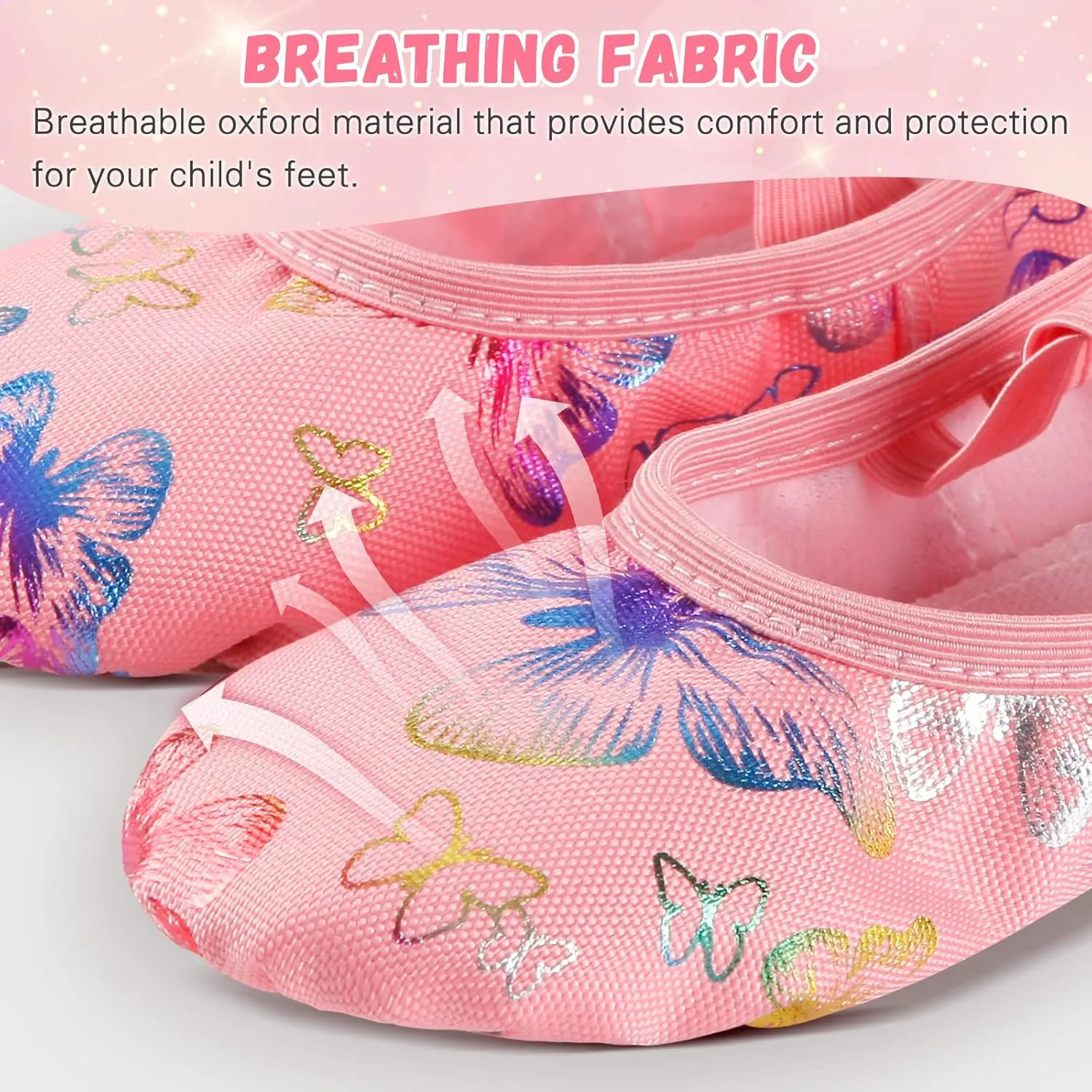 Ballet Shoes for Girls, Split Sole Toddler Ballet Shoes Satin Ballet Slippers for Girls Toddler/Little/Big Kid