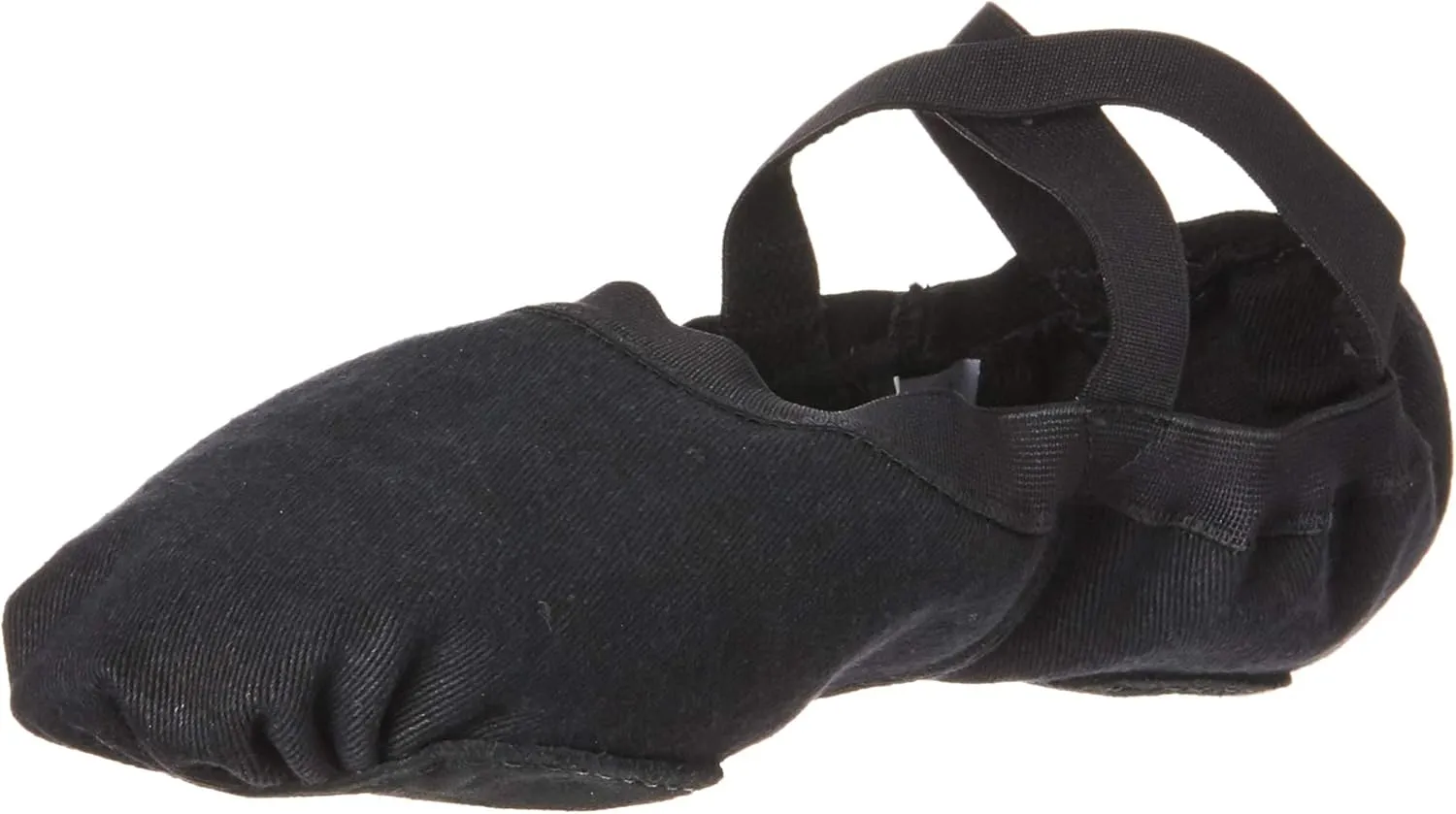 Bloch Dance Men's Synchrony Split Sole Stretch Canvas Ballet Slipper/Shoe, Black, 6.5 Narrow