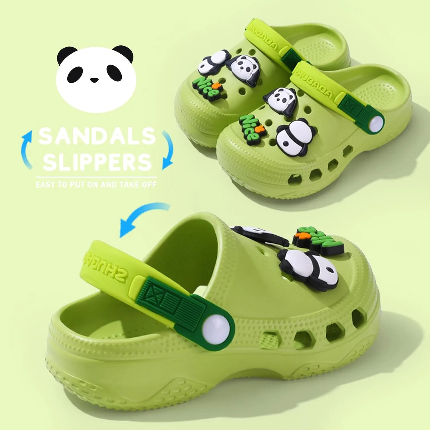 Boys Girls Toddler Clogs Little Kids Slip on Slides Sandals Children Summer Beach Pool Outdoor Water Shoes Shower Slippers