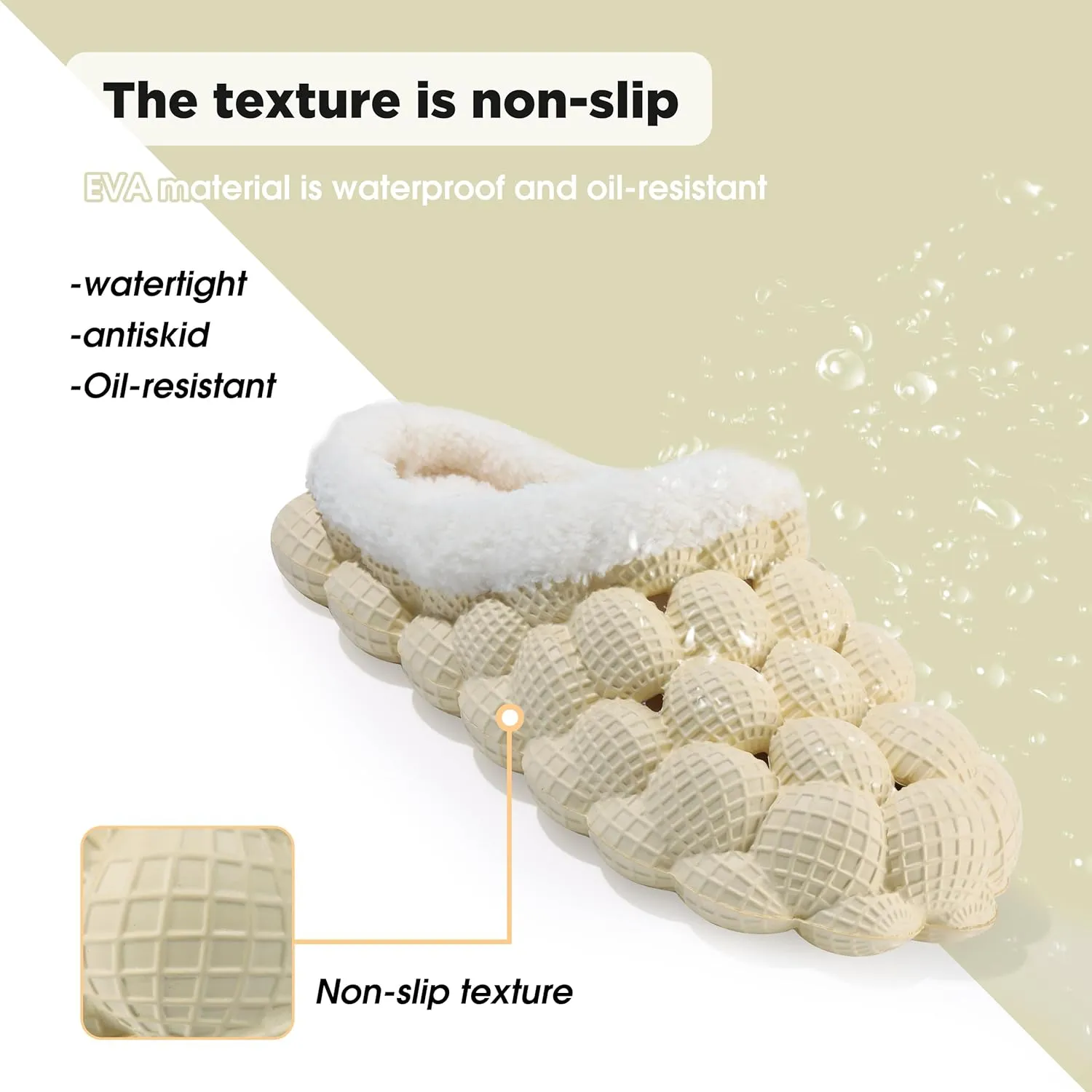 Bubble Slides, Slippers for Women Men Gym House Shower Bedroom Spa Massage Soft Non-slip Slippers, Unisex Shower Slide Shoes for Indoor Outdoor