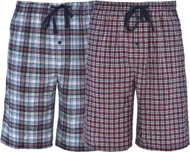 Hanes Men??s 2-Pack Sleep Shorts ?C Cotton Loungewear with 7.5" Inseam, Breathable Fit, Pantalones para Dormir