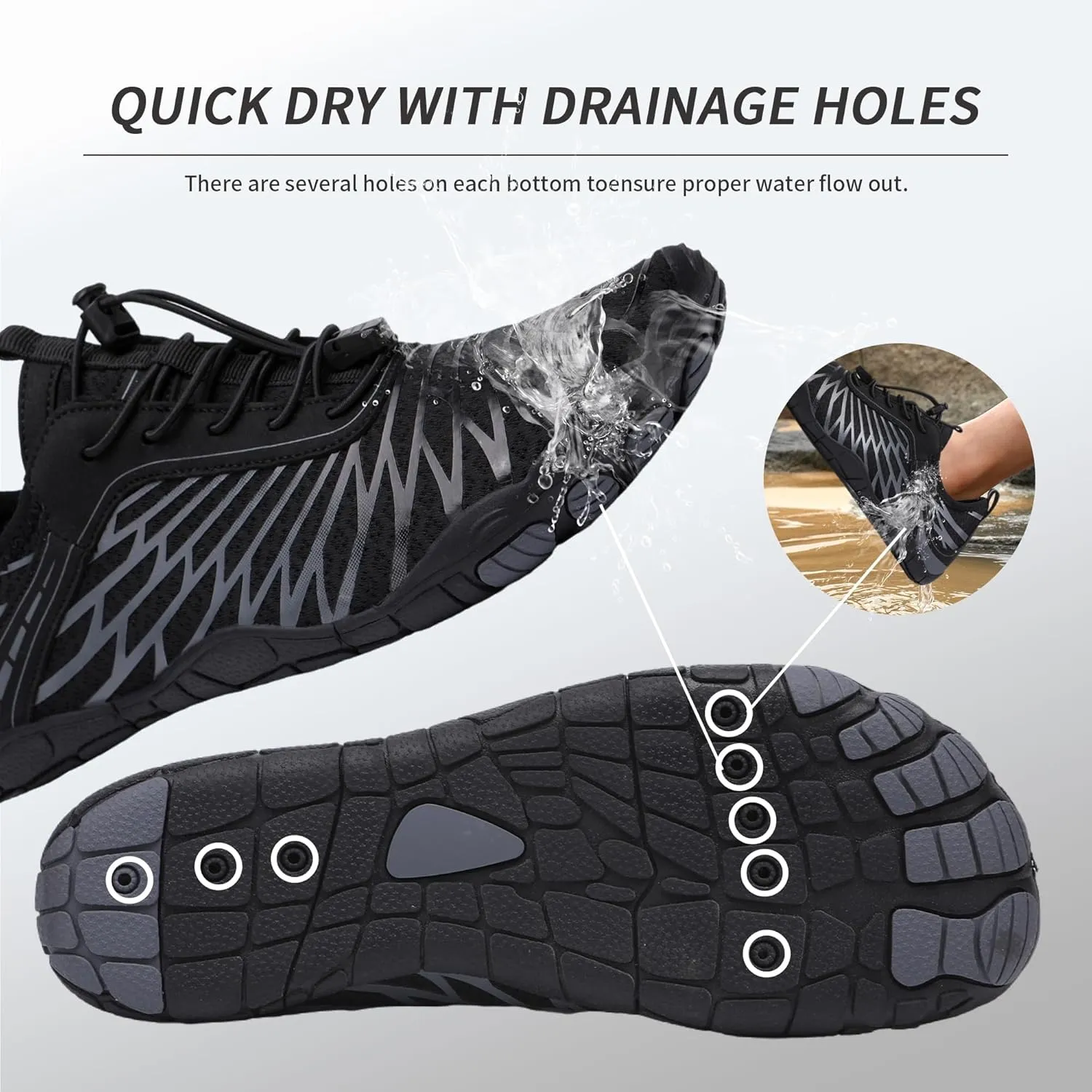 Hiking Barefoot Shoes,Wide Toe Water Shoes,Running Boots Sneakers,Athletic Footwear Trainer for Men/Women UnisexActivity Fitness trackers