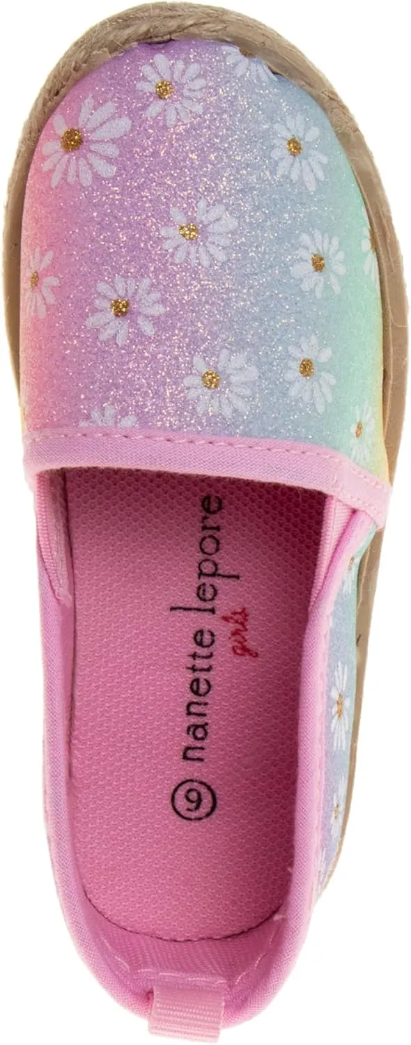 JOSMO Girls Lowtop Sneakers - Espadrille Low Tops Casual Shoes (5-10 Toddler Sizes)
