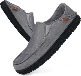 LongBay Men's Moccasin Slippers Cozy Breathable Memory Foam House Shoes for Indoor Outdoor