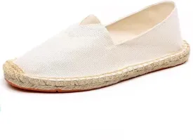 Mintzice Men's Solid Comfortable Slip on Canvas Espadrilles Flat