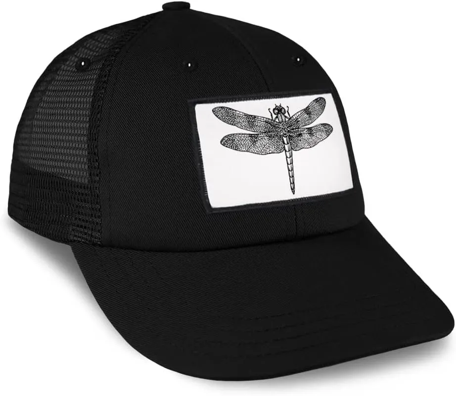 Patch Hat Trucker Baseball Cap Dragonfly B Animals Insects Cute Insect Insects