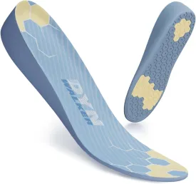 Shoe Lifts Men, DynWalker Height Increasing Shoe Inserts, Heel Lifts for Shoes, Suitable for Standing All Day, Comfort and Invisible Height Increase Insoles L Blue
