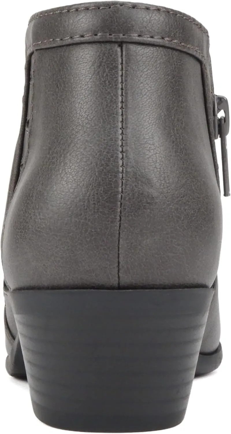 Soda Chance Women's Closed Toe Multi Strap Ankle Bootie