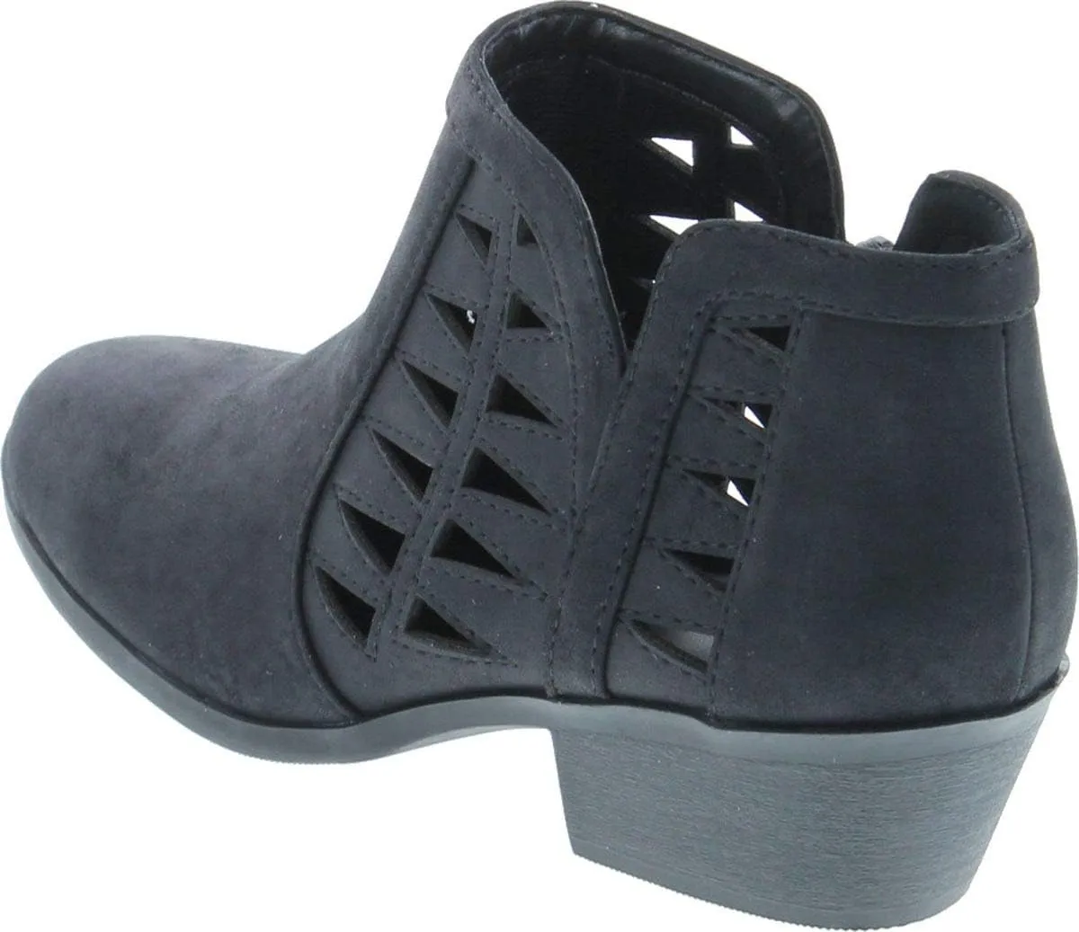 Soda Chance Women's Closed Toe Multi Strap Ankle Bootie