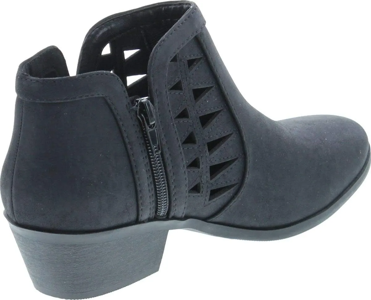 Soda Chance Women's Closed Toe Multi Strap Ankle Bootie