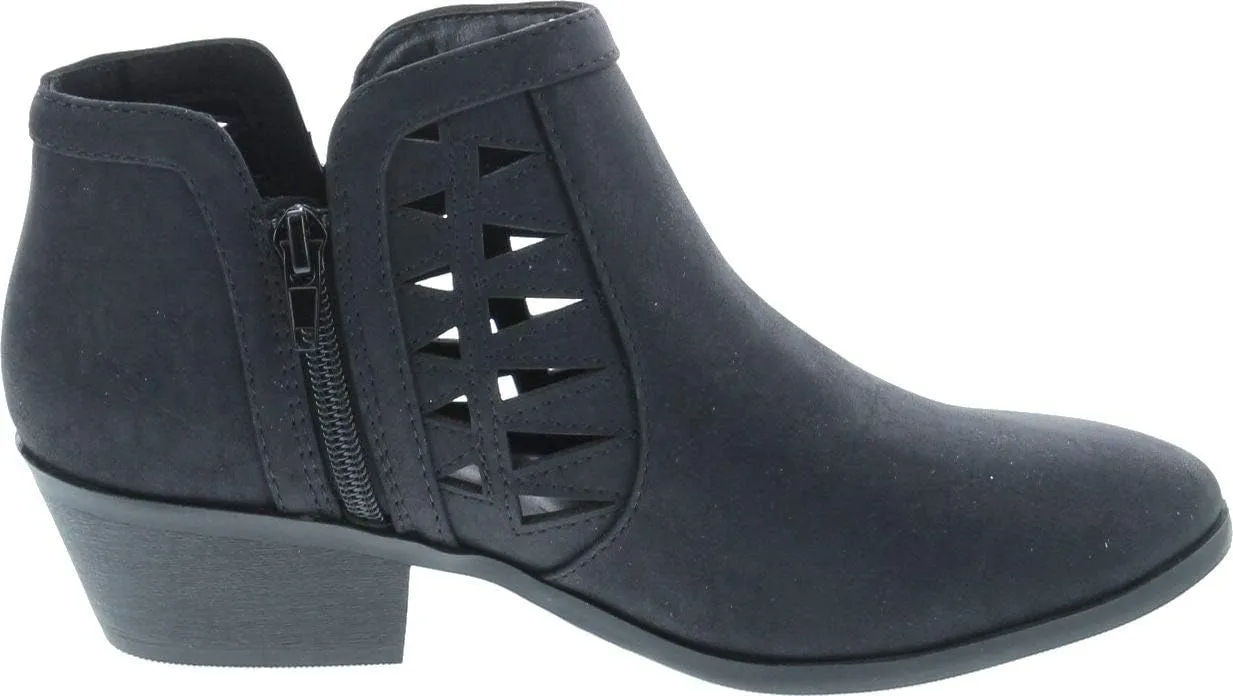 Soda Chance Women's Closed Toe Multi Strap Ankle Bootie