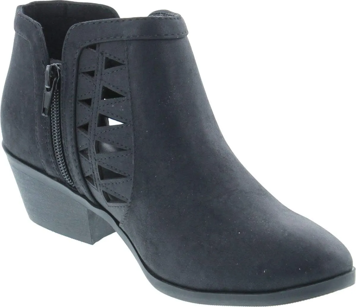 Soda Chance Women's Closed Toe Multi Strap Ankle Bootie