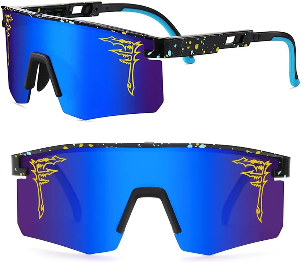 Two Sizes Baseball Sunglasses For Adults and Youth Boys Girls Kids UV400 Men Women Outdoor Sports Sun Glasses