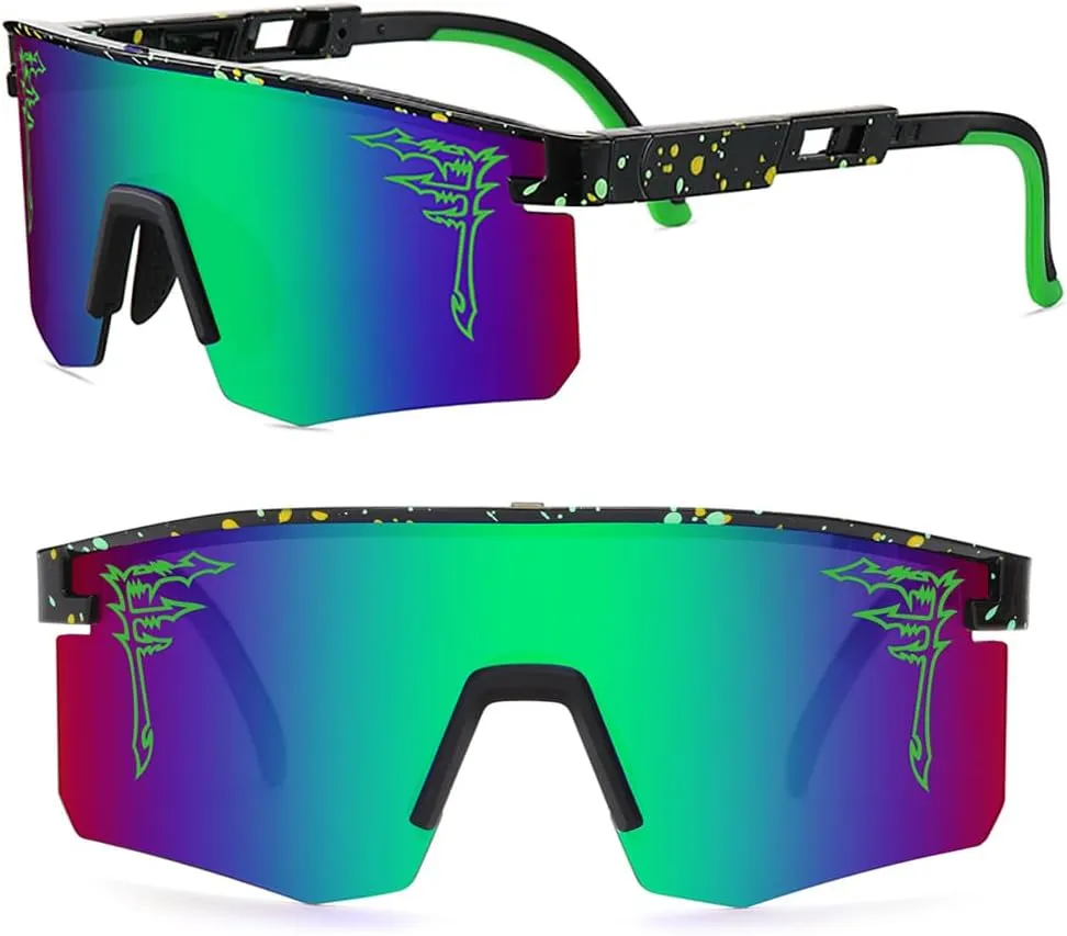 Two Sizes Baseball Sunglasses For Adults and Youth Boys Girls Kids UV400 Men Women Outdoor Sports Sun Glasses