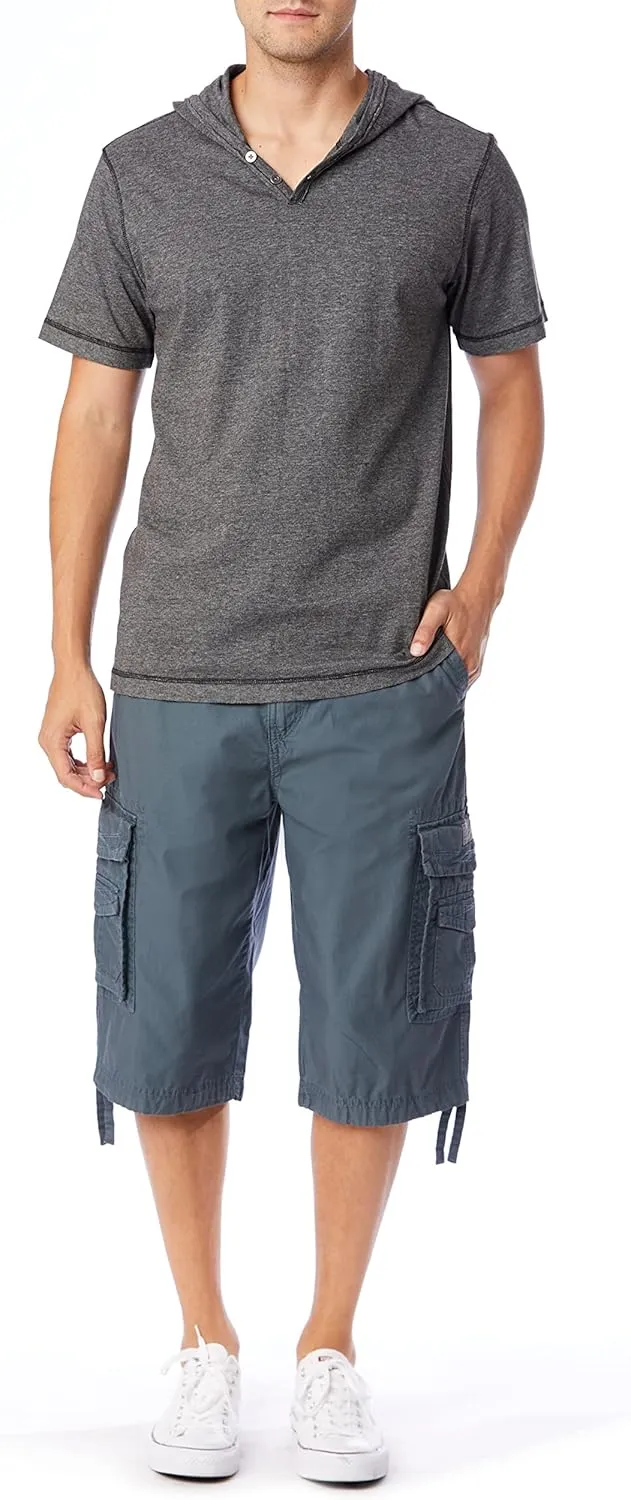 Unionbay Men's Cordova Belted Messenger Cargo Short - Reg and Big and Tall Sizes