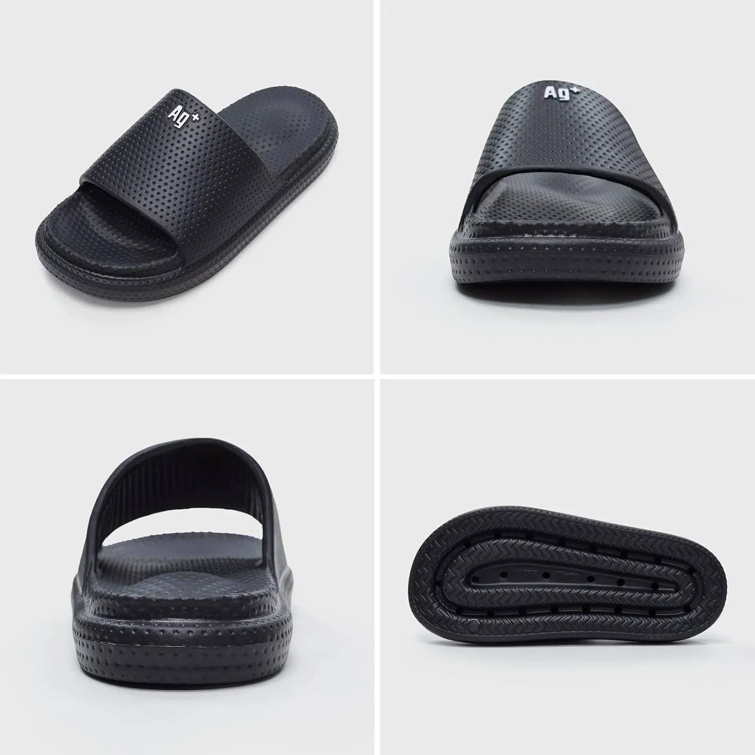 utune Cloud Slippers for Women and Men Massage Shower Bathroom Non-Slip Open Toe Super Soft Comfy Thick Sole Home House Cloud Cushion Slide Sandals for Indoor & Outdoor AG  Slides